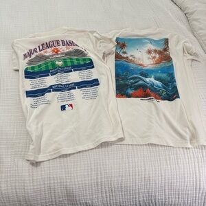 Set of 2 Boys Abercrombie & Fitch Kids' Tees with Graphic Prints size 11/12